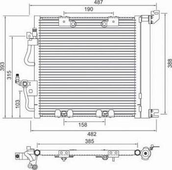 Magneti Marelli 359003221300 - Конденсатор, кондиціонер avtolavka.club