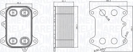 Magneti Marelli 350300003300 - Масляний радіатор, рухове масло avtolavka.club