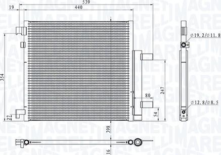 Magneti Marelli 350203908000 - Конденсатор, кондиціонер avtolavka.club