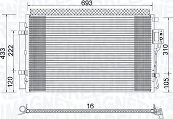 Magneti Marelli 350203978000 - Конденсатор, кондиціонер avtolavka.club