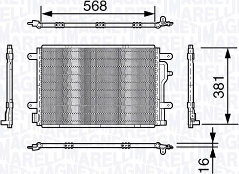 Magneti Marelli 350203640000 - Конденсатор, кондиціонер avtolavka.club