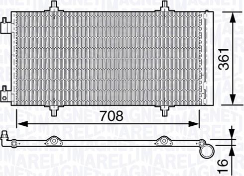 Magneti Marelli 350203643000 - Конденсатор, кондиціонер avtolavka.club