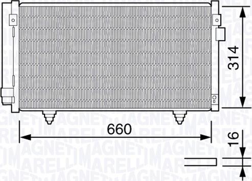 Magneti Marelli 350203657000 - Конденсатор, кондиціонер avtolavka.club