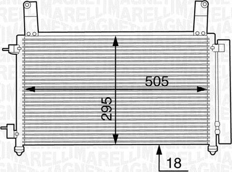 Magneti Marelli 350203604000 - Конденсатор, кондиціонер avtolavka.club