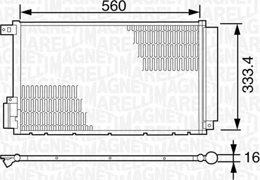 Magneti Marelli 350203620000 - Конденсатор, кондиціонер avtolavka.club