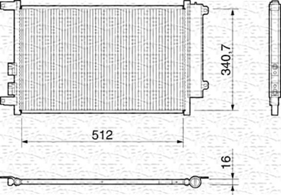 Magneti Marelli 350203157000 - Конденсатор, кондиціонер avtolavka.club