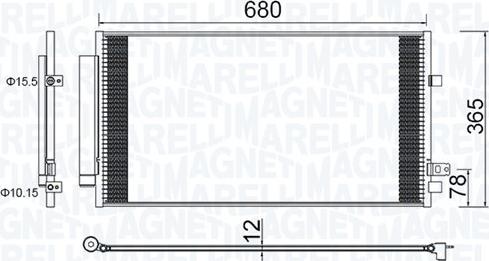 Magneti Marelli 350203173000 - Конденсатор, кондиціонер avtolavka.club