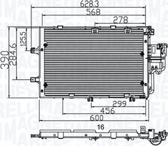 Magneti Marelli 350203891000 - Конденсатор, кондиціонер avtolavka.club