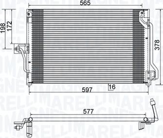 Magneti Marelli 350203897000 - Конденсатор, кондиціонер avtolavka.club