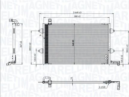 Magneti Marelli 350203840000 - Конденсатор, кондиціонер avtolavka.club