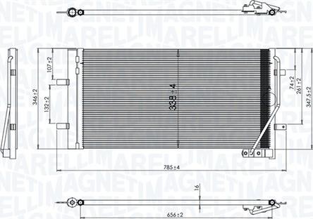 Magneti Marelli 350203842000 - Конденсатор, кондиціонер avtolavka.club