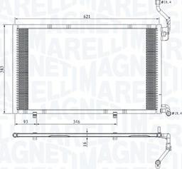 Magneti Marelli 350203813000 - Конденсатор, кондиціонер avtolavka.club