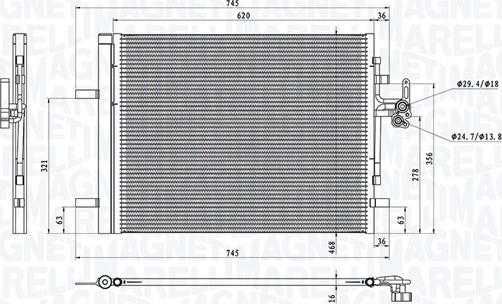 Magneti Marelli 350203873000 - Конденсатор, кондиціонер avtolavka.club