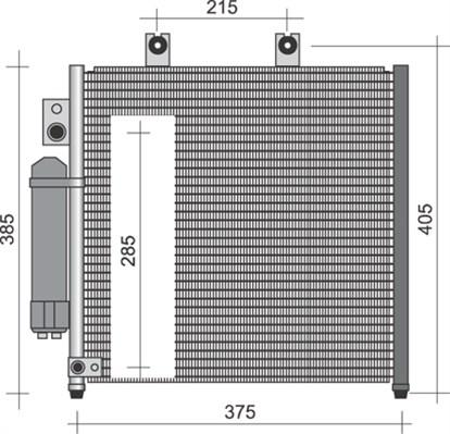 Magneti Marelli 350203250000 - Конденсатор, кондиціонер avtolavka.club