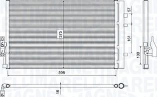 Magneti Marelli 350203788000 - Конденсатор, кондиціонер avtolavka.club