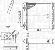 Magneti Marelli 350218408000 - Теплообмінник, опалення салону avtolavka.club