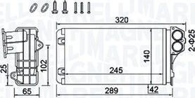 Magneti Marelli 350218416000 - Теплообмінник, опалення салону avtolavka.club