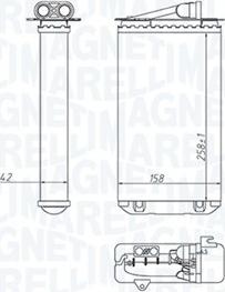 Magneti Marelli 350218417000 - Теплообмінник, опалення салону avtolavka.club