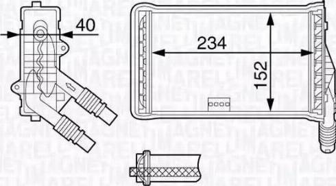 Magneti Marelli 350218337000 - Теплообмінник, опалення салону avtolavka.club