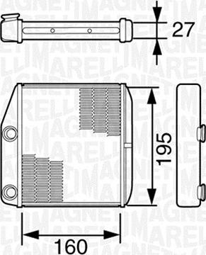 Magneti Marelli 350218227000 - Теплообмінник, опалення салону avtolavka.club