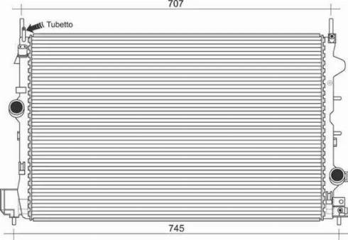 Magneti Marelli 350213905000 - Радіатор, охолодження двигуна avtolavka.club