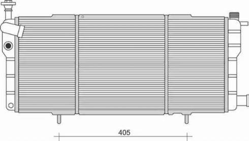 Magneti Marelli 350213984000 - Радіатор, охолодження двигуна avtolavka.club