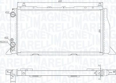 Magneti Marelli 350213406000 - Радіатор, охолодження двигуна avtolavka.club