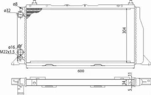 Magneti Marelli 350213406003 - Радіатор, охолодження двигуна avtolavka.club