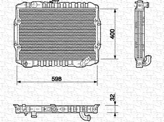 Magneti Marelli 350213549000 - Радіатор, охолодження двигуна avtolavka.club