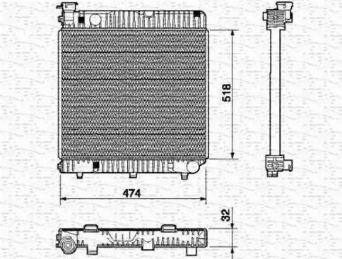 Magneti Marelli 350213523000 - Радіатор, охолодження двигуна avtolavka.club