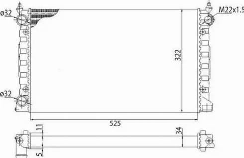 Magneti Marelli 350213647003 - Радіатор, охолодження двигуна avtolavka.club