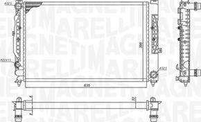 Magneti Marelli 350213199900 - Радіатор, охолодження двигуна avtolavka.club