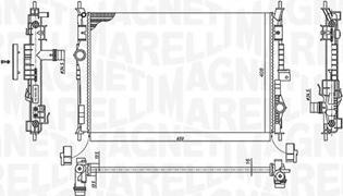 Magneti Marelli 350213199600 - Радіатор, охолодження двигуна avtolavka.club