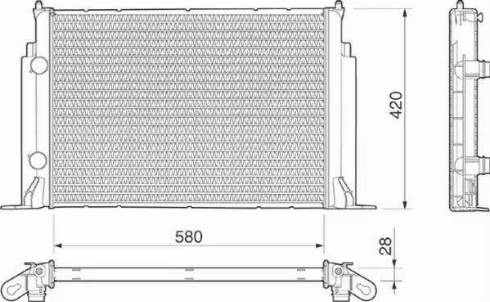 Magneti Marelli 350213190000 - Радіатор, охолодження двигуна avtolavka.club