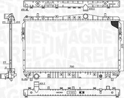 Magneti Marelli 350213197600 - Радіатор, охолодження двигуна avtolavka.club