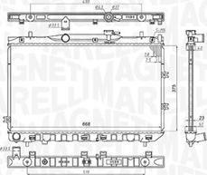 Magneti Marelli 350213197100 - Радіатор, охолодження двигуна avtolavka.club