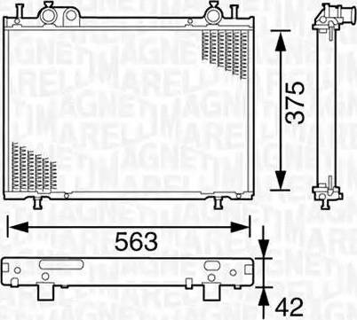 Magneti Marelli 350213153000 - Радіатор, охолодження двигуна avtolavka.club