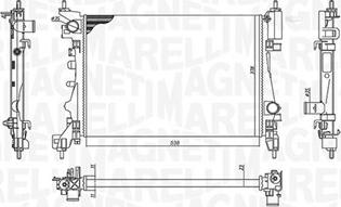 Magneti Marelli 350213157900 - Радіатор, охолодження двигуна avtolavka.club
