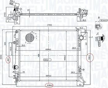 Magneti Marelli 350213163200 - Радіатор, охолодження двигуна avtolavka.club