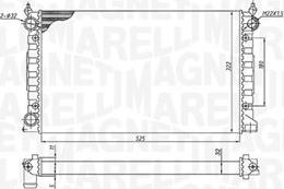 Magneti Marelli 350213189600 - Радіатор, охолодження двигуна avtolavka.club