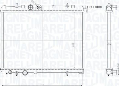 Magneti Marelli 350213180500 - Радіатор, охолодження двигуна avtolavka.club