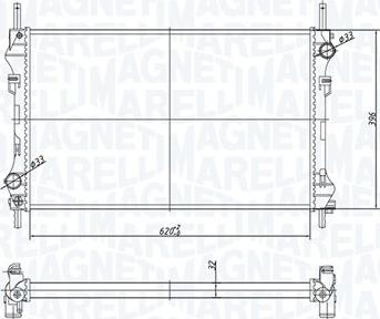 Magneti Marelli 350213183300 - Радіатор, охолодження двигуна avtolavka.club