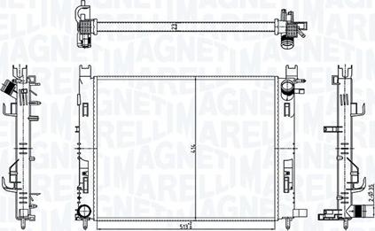 Magneti Marelli 350213182100 - Радіатор, охолодження двигуна avtolavka.club
