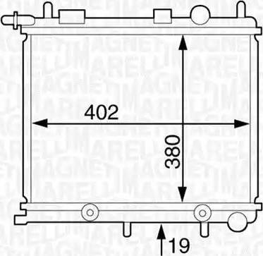 Magneti Marelli 350213125700 - Радіатор, охолодження двигуна avtolavka.club