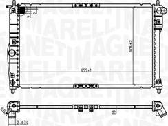 Magneti Marelli 350213174900 - Радіатор, охолодження двигуна avtolavka.club