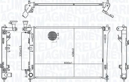Magneti Marelli 350213176600 - Радіатор, охолодження двигуна avtolavka.club