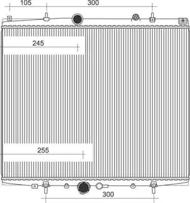 Magneti Marelli 350213893000 - Радіатор, охолодження двигуна avtolavka.club