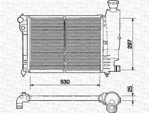 Magneti Marelli 350213329000 - Радіатор, охолодження двигуна avtolavka.club