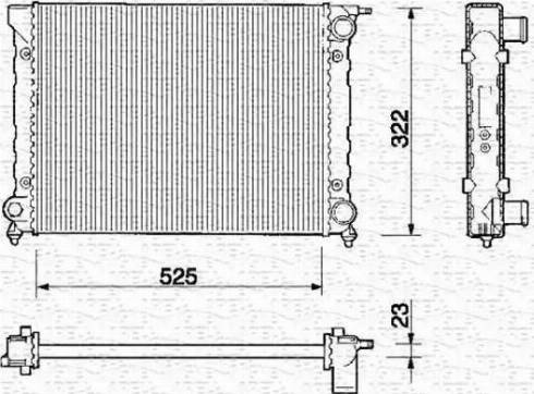 Magneti Marelli 350213203000 - Радіатор, охолодження двигуна avtolavka.club