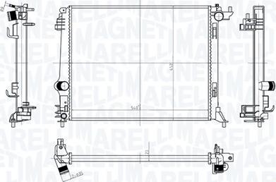 Magneti Marelli 350213207500 - Радіатор, охолодження двигуна avtolavka.club